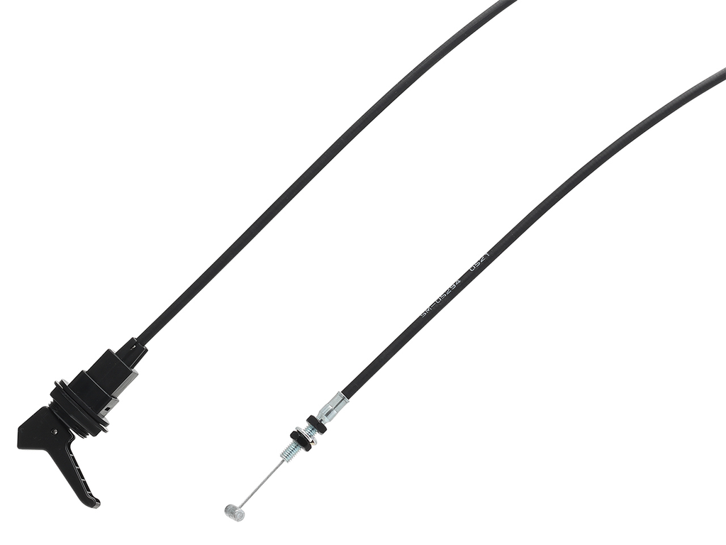 SP1 choke cable AC 12-2111, hydraulic control line with metal fittings, designed for vehicle engine control, shown in the image.