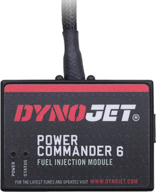 Dynojet Research Power Commander 6 engine management device with connection ports and control interface for motorcycle tuning.