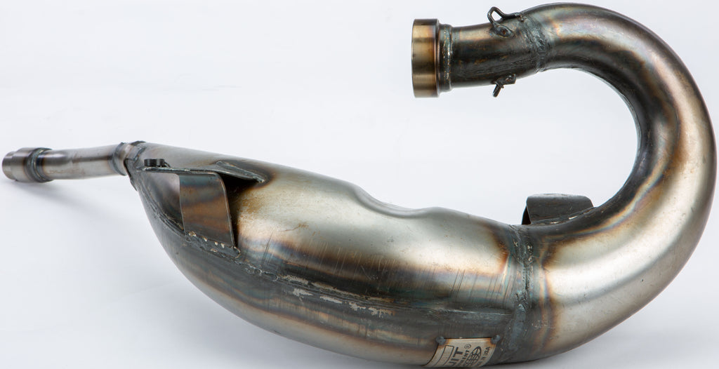 Pro Circuit P/C Works Pipe 792-1007 exhaust system for dirt bikes, showing the metallic pipe with branding and mounting details.