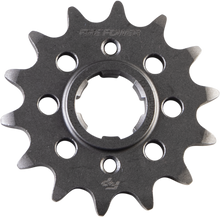 Load image into Gallery viewer, Steel Fire Power 14-tooth Front CS Sprocket with part number 257-028114, showing the sprocket's teeth and metallic finish.