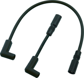 ACCEL Spiral Core Wire Set 8.0mm black for electrical applications, showing coiled wire with spiral core design and black insulation.