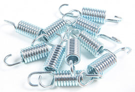 SP1 exhaust spring, 58.3mm length, set of 10, designed for motorcycle exhaust systems, shown in the image.