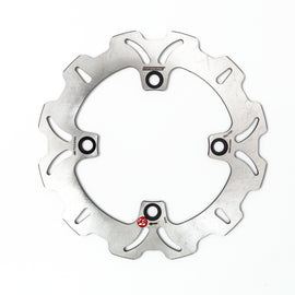 Rear braking rotor from Braking brand, showing a circular metal disc with drilled holes for brake cooling and performance.