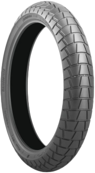 Bridgestone Adventure Trail AT41 front motorcycle tire 90/90-21 with bias ply construction and tread pattern for off-road riding