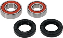 Load image into Gallery viewer, Pivot Works Wheel Bearing Kit Premium 22-51050P for drive wheel, featuring bearings and components for motorcycle maintenance.