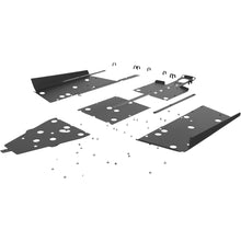 Load image into Gallery viewer, SEIZMIK skid plate with tree kickers for Uhmw body protection on off-road vehicles, showing sturdy metal construction and mounting points.