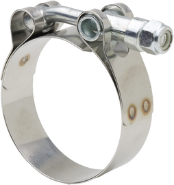 Cobra Exhaust Clamp 268-51 82-97091, metal exhaust clamp with bolts, designed for secure pipe connection in automotive exhaust systems.
