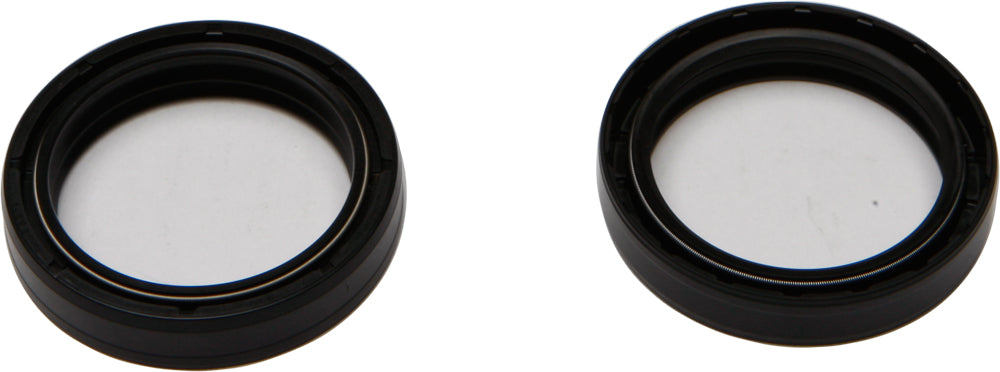 All Balls Fork Seal Kit 22-55135 for suspension forks, featuring black rubber seals and metal components on a clean background.