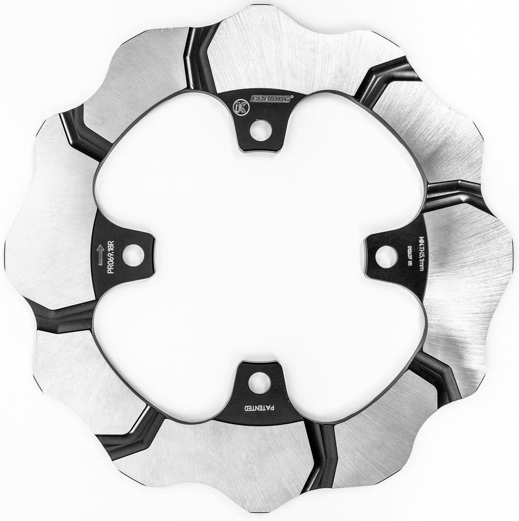Braking Batfly Oversized Rotor Yam 31-9020R brake rotor with a large, durable metal disc for vehicle braking system.