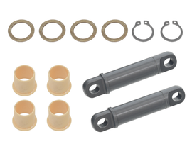 Set of 8 SP1 bushing and bolt fittings in black for hardware and fastener applications, part number 44-88209BK.