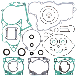 Vertex Complete Gasket Set with Oil Seals, including various gaskets and seals, for engine repair and maintenance.
