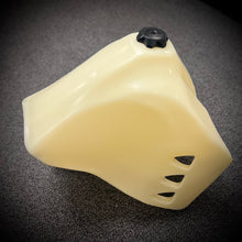 Load image into Gallery viewer, IMS Fuel Tank Natural 6.6 Gal for Kawasaki, showing the black fuel tank with mounting components and brand label.