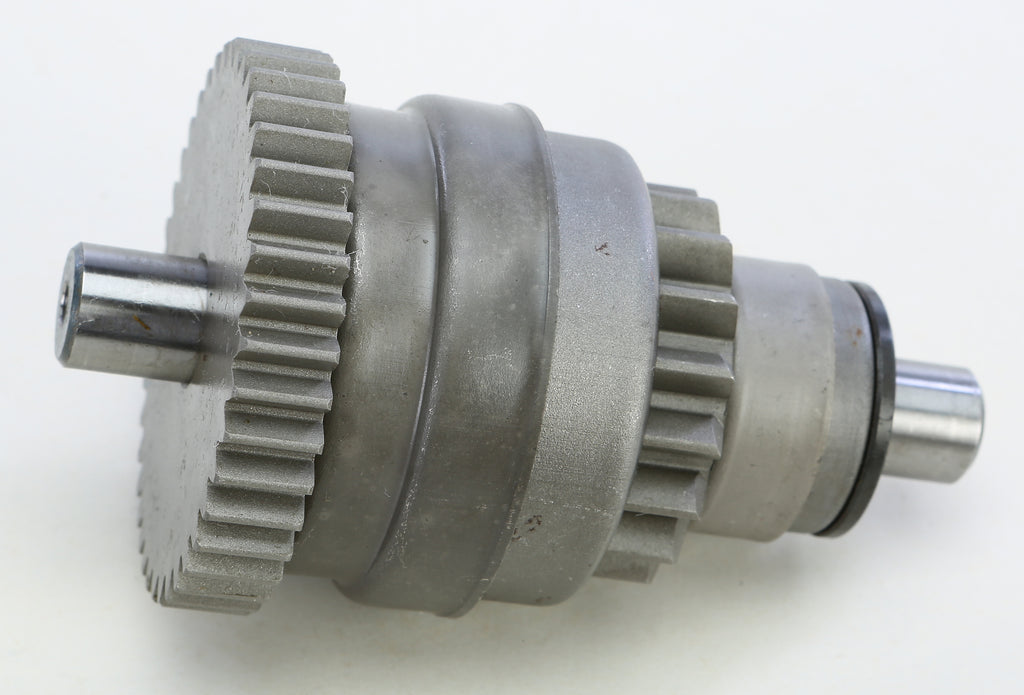 Ricks Motorsport Electric starter drive for motorcycle starters, showing metal gear and component details.