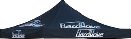 HardDrive 10x10 Canopy Replacement Top showing durable fabric cover with brand logo for outdoor shade and protection.