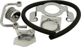 HardDrive Chrome XL breather tube kit for intake and fuel system, compatible with 1991-2006 Harley Davidson motorcycles.