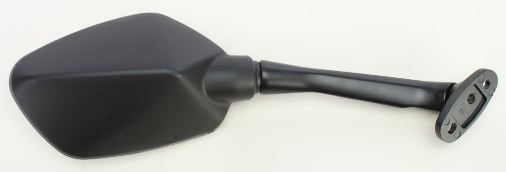Emgo right motorcycle mirror with black housing and adjustable arm, designed for Honda HON 56-9994 model.