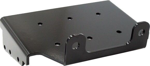 Open Trail winch mount with heavy-duty steel construction, designed for off-road vehicle installation and secure winch attachment.