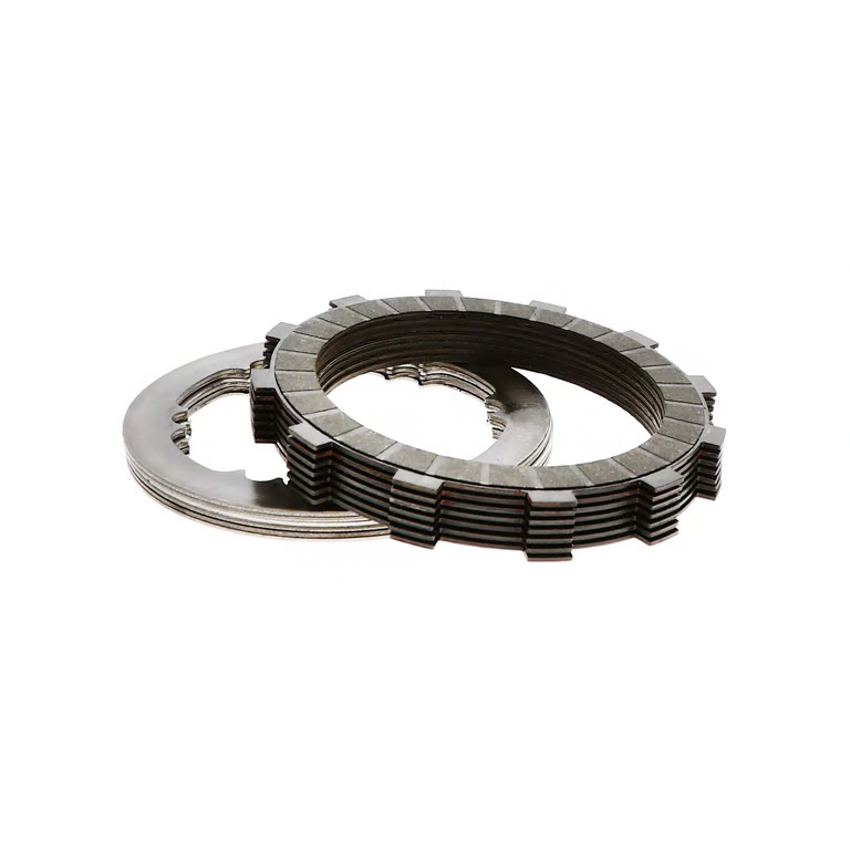 Rekluse Torqdrive clutch pack for Ducati, showing metal clutch plates and friction discs in a detailed view.