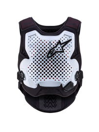 Alpine Star Tech-Air Mx System in white with dual sensors, designed for motorcycle safety and airbag protection.