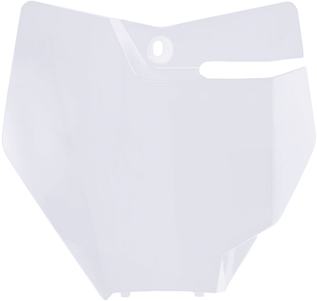 Front Number Plate White
