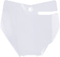 Front Number Plate White