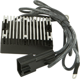 HardDrive black electrical regulator for Dyna models 1999-2003, OEM part 74518-99a 820-60122, shown in the image.