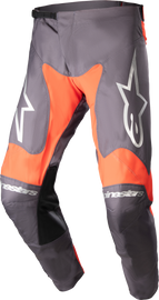 Alpine Star Racer Hoen Pants in Magnet and Hot Orange, size 30, featuring sporty design and durable racing-inspired fabric.