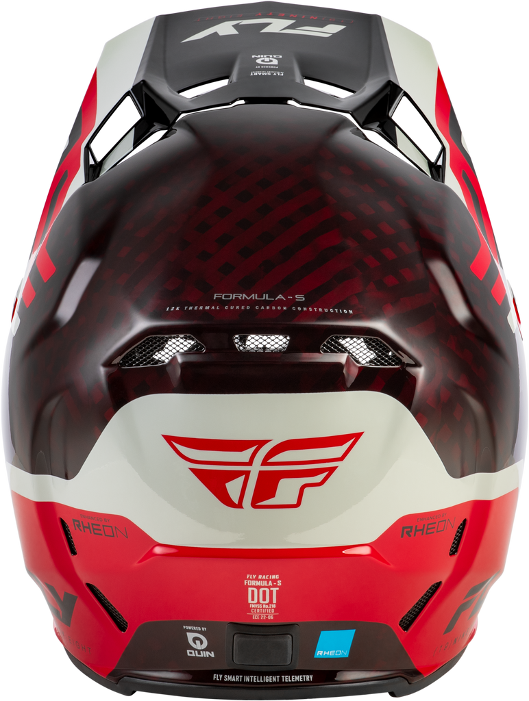 Formula S Carbon Byte Helmet Red Carbon/Red/Grey Xs