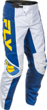 Fly Racing - F-16 Pants White/Dark Blue/Yellow Sz 48 - 378-93348