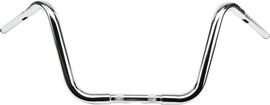 HardDrive 1.25-inch Ape-Hanger motorcycle handlebar with 12-inch chrome finish, featuring a tubular design.