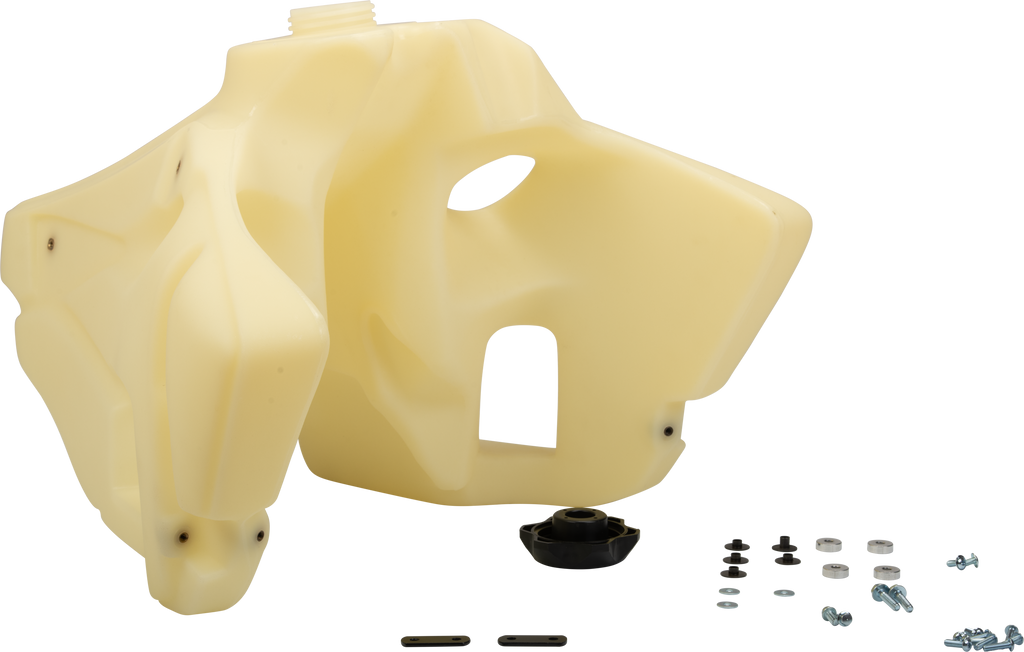 IMS Fuel Tank Natural 4.5 Gal with black cap, showing the 57-3858 model in a natural finish, designed for fuel storage.