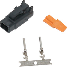 Charger l'image dans la galerie, Deutsch Dtm 2 Pin Black Plug W/2 Trmnls/Wdglck Hd74112 98bk