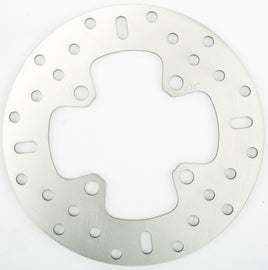 EBC Motorcycle Brakes standard rotor 15-6387 showing the metal disc with drilled holes for improved braking performance