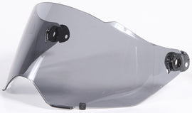 Fly Racing Trekker Shield in dark smoke tinted visor, showing the curved shield design for motorcycle or motocross helmets.