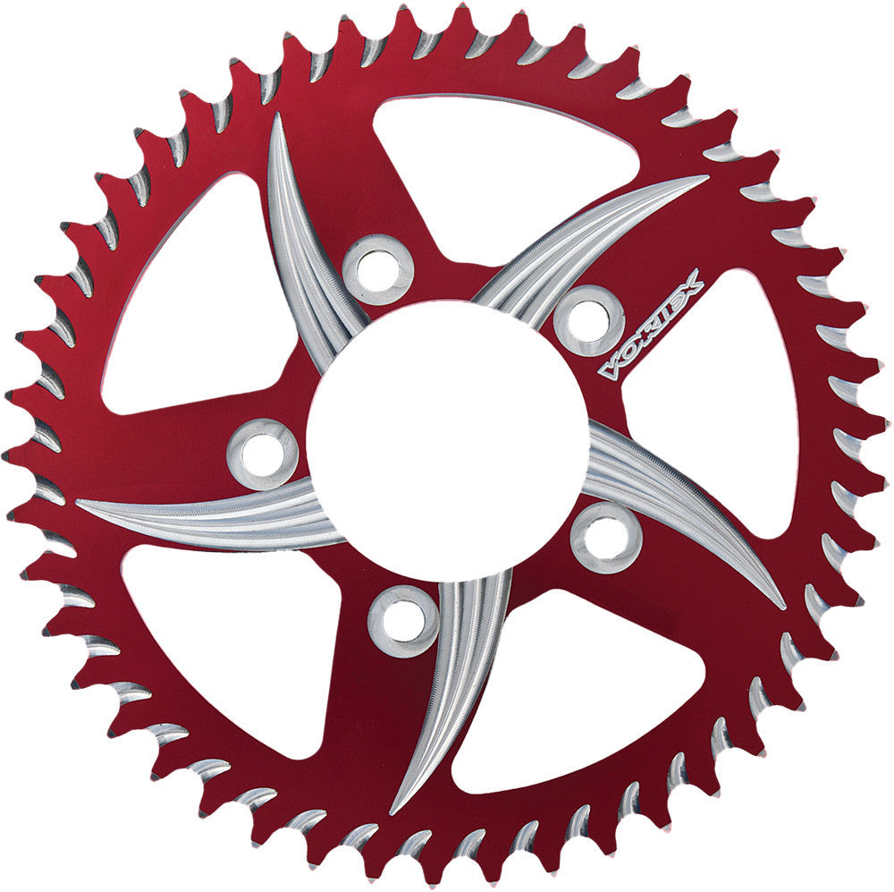 VORTEX Rear Cat5 Sprocket Aluminum 41-tooth red Ducati motorcycle part, 3-848AZR41, with detailed teeth and branding.