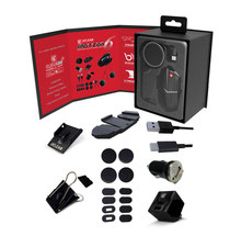 Charger l'image dans la galerie, UCLEAR 180508 product image showing a sleek motorcycle communication device with control buttons and headset attachment.