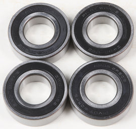 HardDrive rear wheel bearing kit with four sealed 25mm ID bearings for non-ABS vehicles, shown in the image.