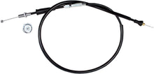Load image into Gallery viewer, Motion Pro black vinyl throttle cable 70-2222 with metal fittings, designed for motorcycle or ATV control systems.