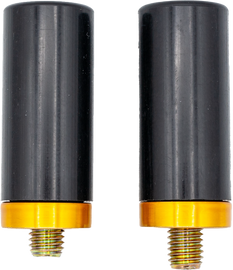 SANTORO Crash Bar Chacho Gold hardware fitting with a sleek gold finish, designed for secure fastening and durable construction.