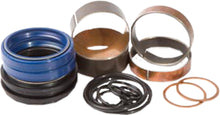 Load image into Gallery viewer, Pivot Works suspension seal and bushing kit for forks, featuring various seals and bushings displayed on a clean background.
