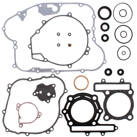 Vertex Complete Gasket Set with Oil Seals, including gaskets and seals for engine repair, shown in the image.