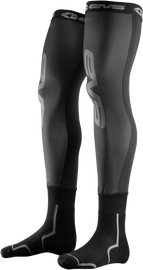 Black EVS Fusion sock and sleeve combo for youth, featuring protective gear design with adjustable straps and durable material.