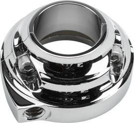 HardDrive chrome throttle clamp with single cable screw-in style for motorcycle throttle control, model 820-52943.