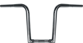 Wild 1 Chubby 12-inch Outlawz Ape handlebars in chrome with a rugged, wide design for Harley Davidson motorcycles.