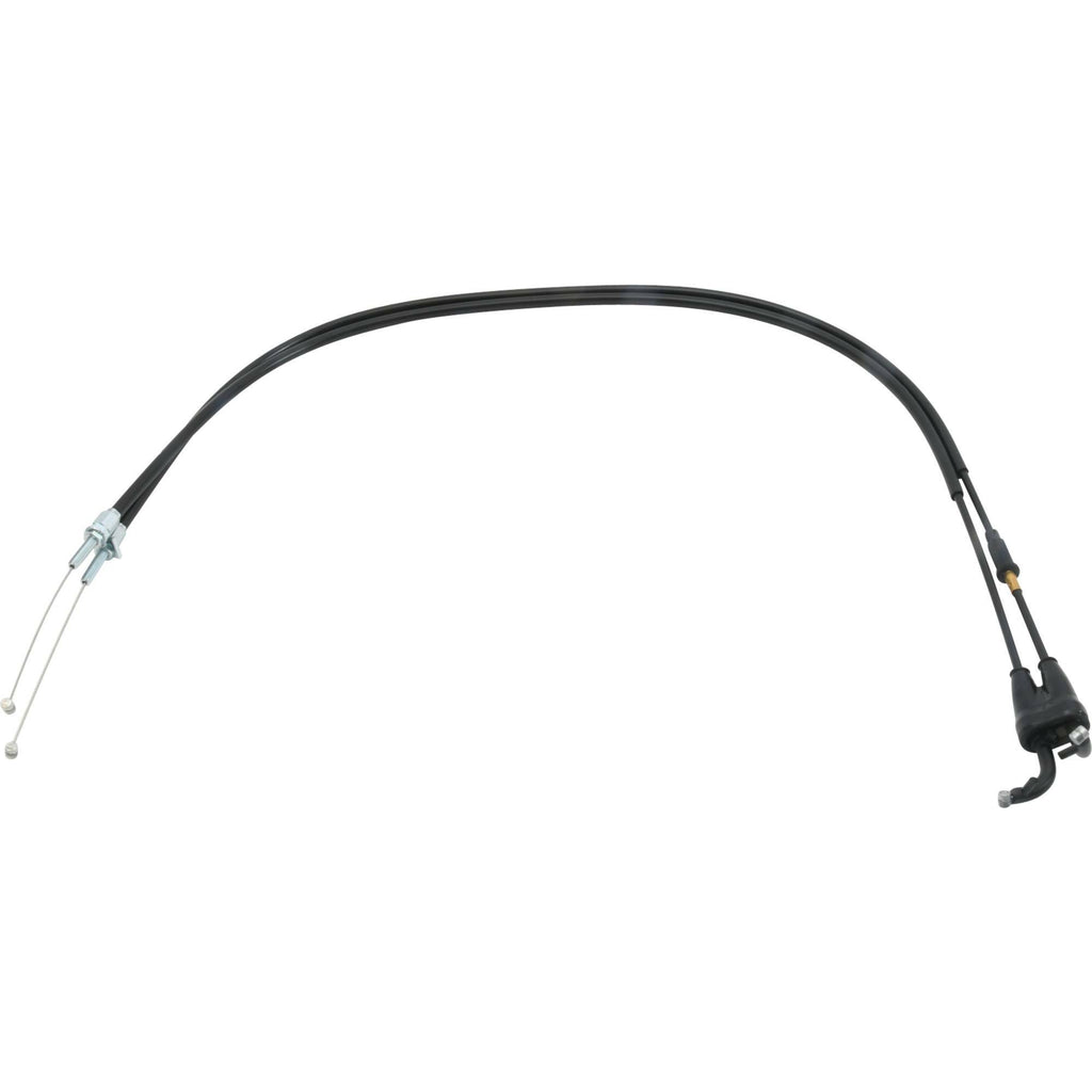 All Balls throttle cable 24-51254 for hydraulic control lines, showing the black cable with metal fittings and protective sheathing.
