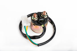 Ricks Motorsport Electric solenoid switch 27-65107 for electrical applications, featuring a compact metal body and wiring terminals.
