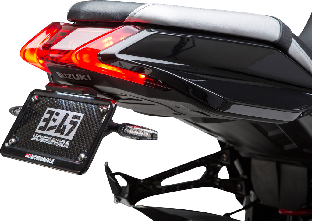 Yoshimura Fender Eliminator Kit for Suzuki motorcycles, body kit with sleek design and mounting hardware visible in the image.