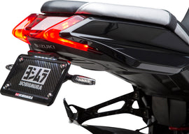 Yoshimura Fender Eliminator Kit for Suzuki motorcycles, body kit with sleek design and mounting hardware visible in the image.