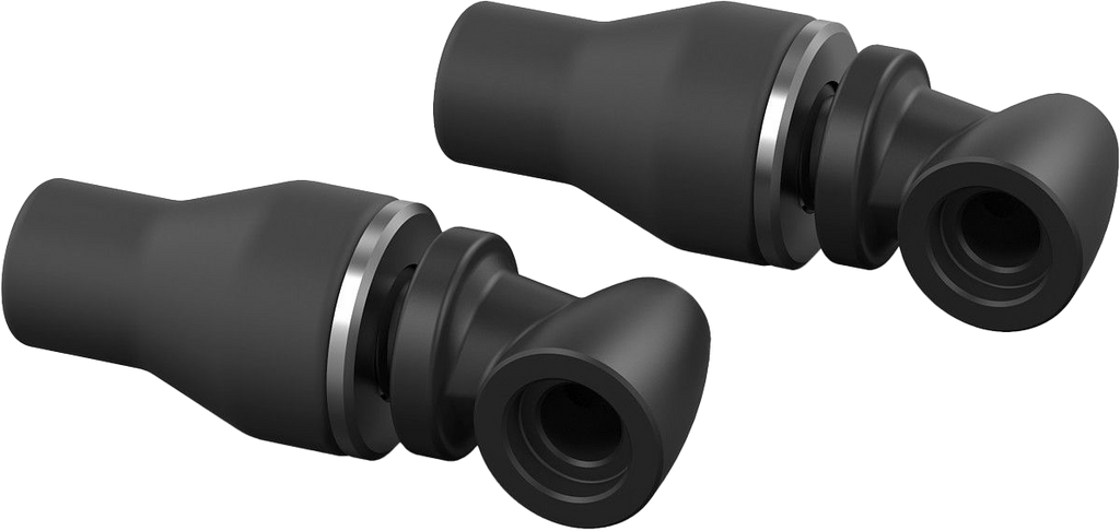 Pair of RIZOMA black turn signal holder light units for motorcycles, showcasing sleek electrical components and mounting details.
