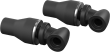 Load image into Gallery viewer, Pair of RIZOMA black turn signal holder light units for motorcycles, showcasing sleek electrical components and mounting details.